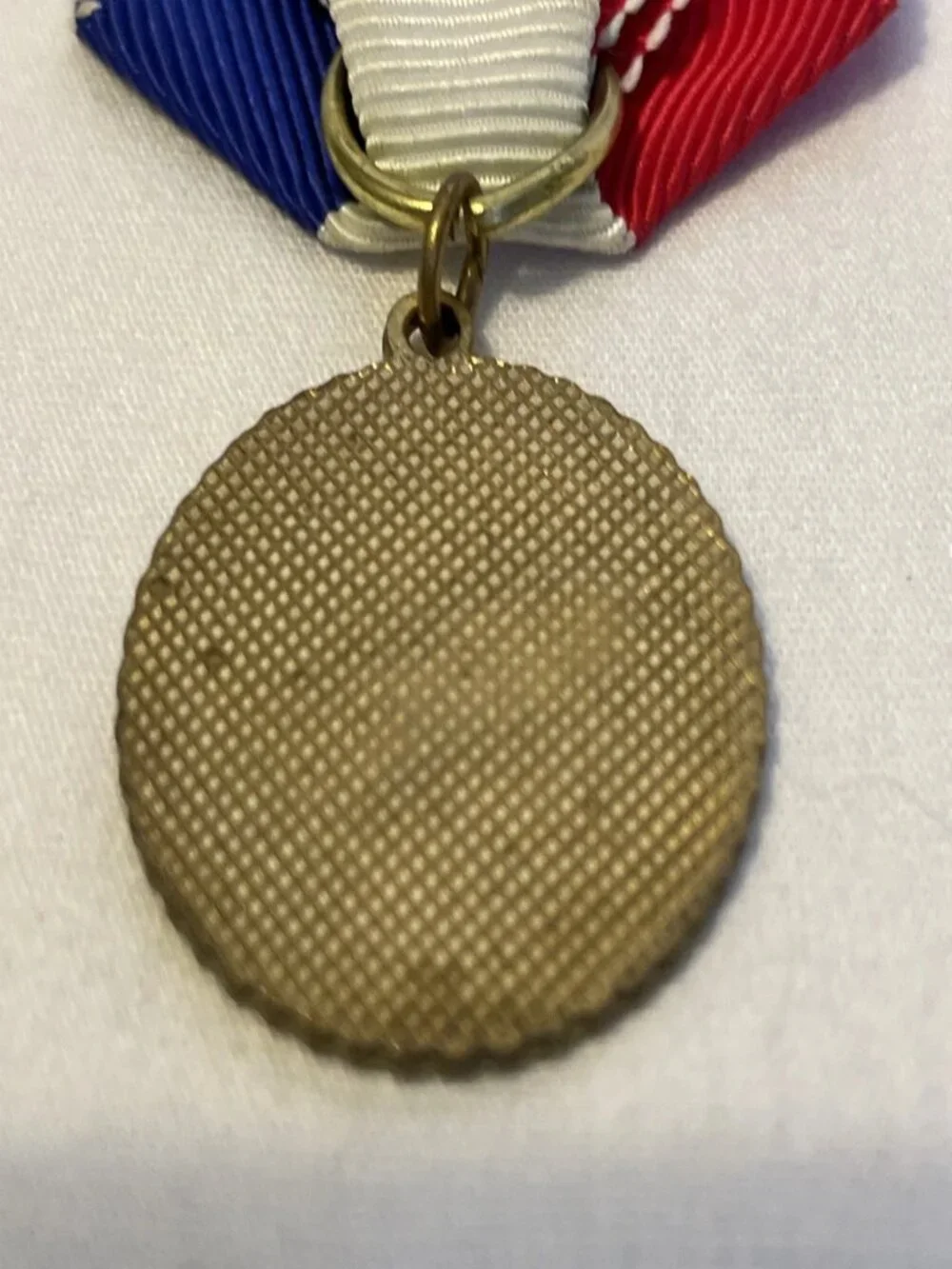 BSA Cub Scouts Pinewood Derby Ribbon Pin Medal Enamel Red White Blue Vintage
